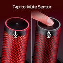 HyperX QuadCast 2 condenser gaming microphone black front view