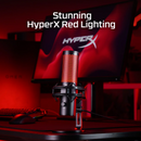HyperX QuadCast 2 condenser gaming microphone black front view