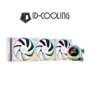 ID-COOLING cooling system with RGB fans on a white background