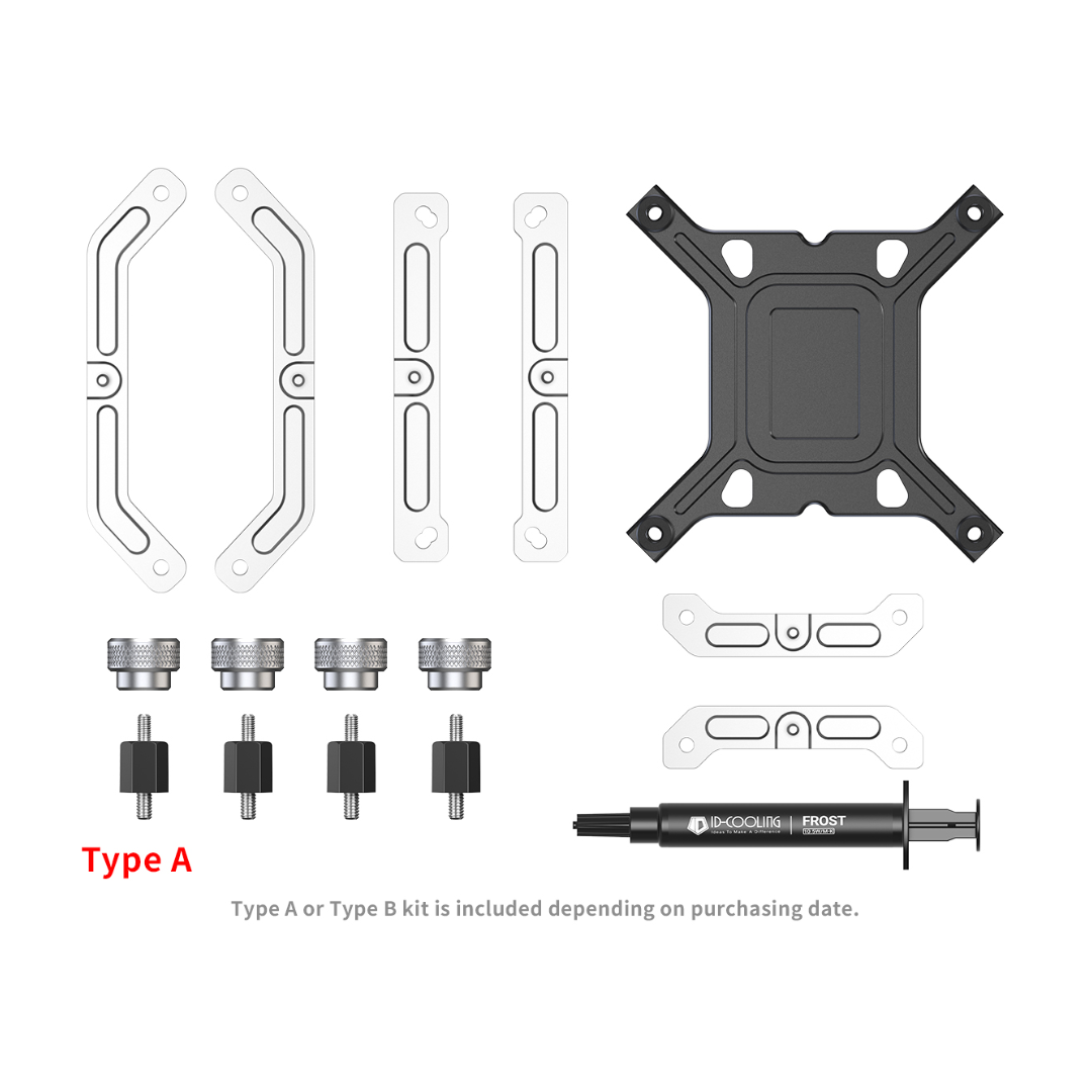 Mechanical parts and components on a white background