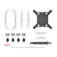 Mechanical parts and components on a white background