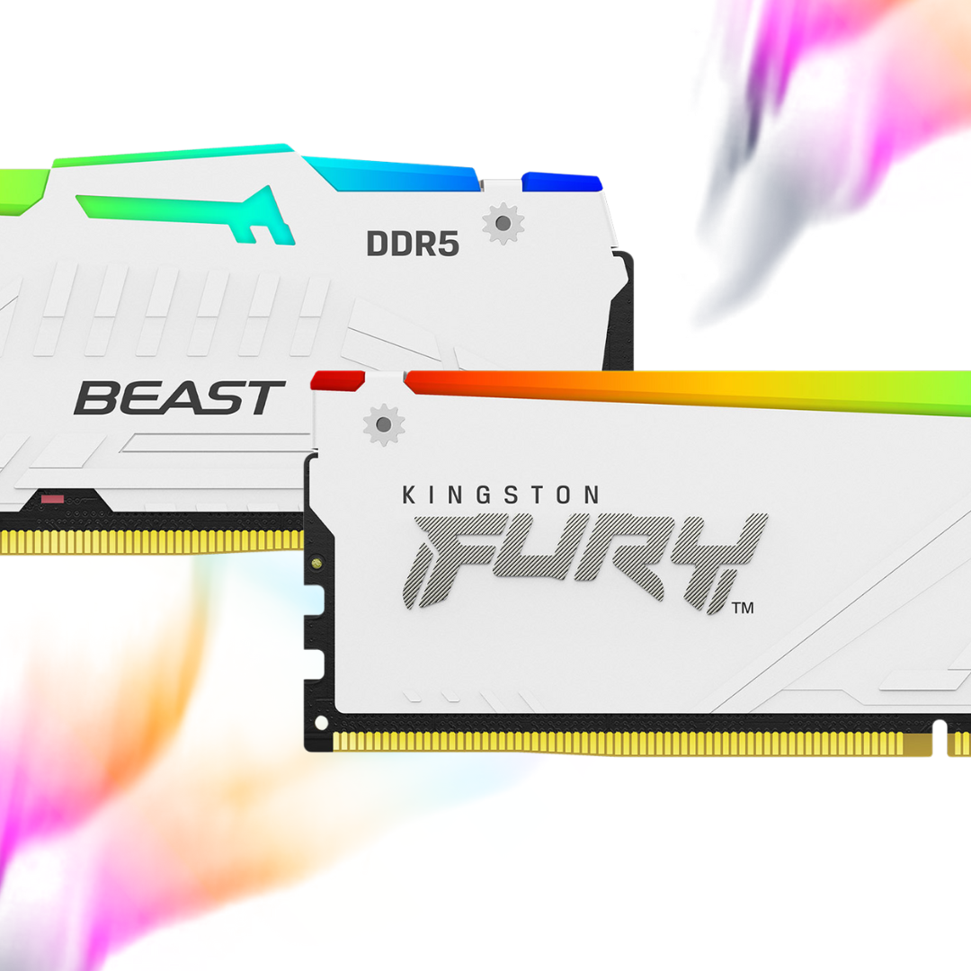 Kingston FURY Beast DDR5 2x8GB RGB, DDR5 RAM 6800MT/s, RGB gaming RAM, Kingston DDR5 memory, high performance DDR5 RAM, Intel XMP 3.0 RAM, AMD EXPO DDR5, gaming PC RAM