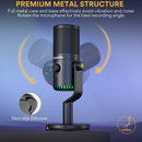 Maono DM30 programmable USB condenser microphone black with RGB lighting