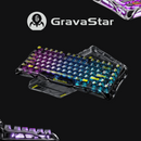 GravaStar Mercury K1 Lite - Transparent Black Gaming Keyboard