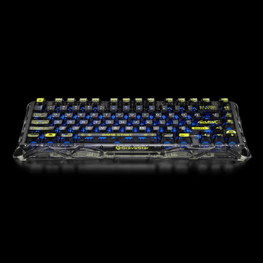GravaStar Mercury K1 Lite - Transparent Black Gaming Keyboard