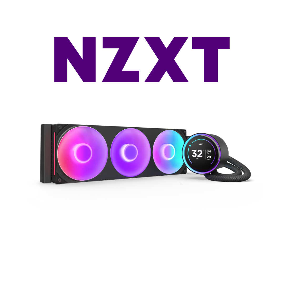 NZXT Kraken Elite RGB 360 - RL-KR36E-W1-360mm AIO CPU Liquid Cooler - Customizable 2.36_ LCD Display for Images, Performance Metrics - High-Performance Pump - 3 x F120 RGB Core Fans - BLACK