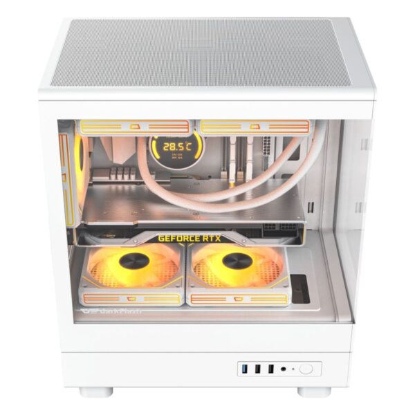GAMING PC BASIC, Intel Core i5-14400F, 16GB DDR4 3200MHz, RTX 3050 6GB OC, 1TB NVMe SSD, H610M Motherboard, 650W PSU, 4-Fan Case | Gaming PC UAE