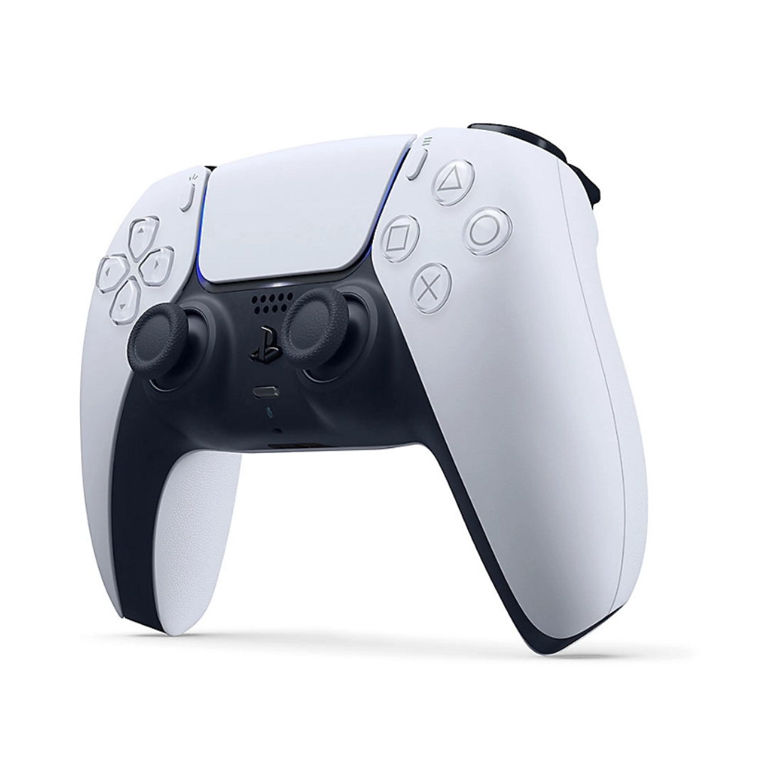 PlayStation 5 DualSense wireless controller front view in white