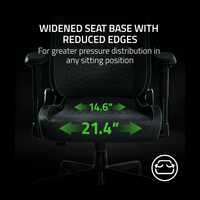 Razer Iskur V2 X black multi-layered fabric ergonomic gaming chair