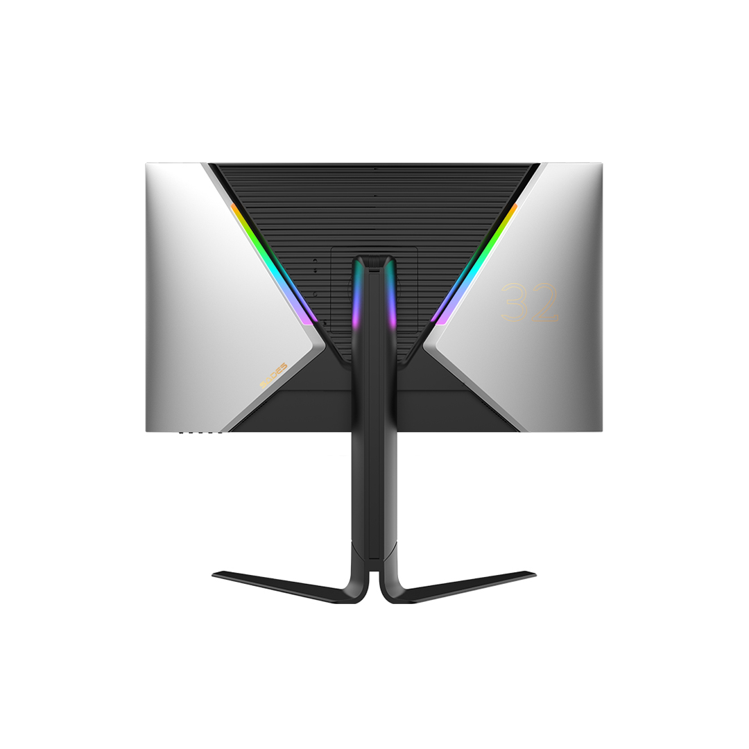 SADES Reef Manta-32 (SA-F02Q32B) 32-inch QHD Gaming Monitor, 2560x1440 Fast IPS Flat Display, 180Hz Refresh Rate, 0.3ms MPRT Response Time, 100% sRGB, Adaptive Sync, HDR, HDMI 2.1 & DP 1.4, Built-in Speakers, RGB Lighting, Black | SA-F02Q32B