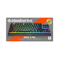 Steelseries Apex 3 TKL gaming keyboard packaging on a white background