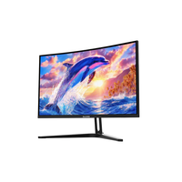 Sades FS-Dolphin-32 (FS-DOLPHIN-32) 32-inch Curved Gaming Monitor, FHD 1920x1080, VA Curved Display, 240Hz Refresh Rate, 0.5ms MPRT Response Time, 1500R Curvature, Adaptive Sync, HDR, RGB Lighting, HDMI 2.1 & DP 1.4, Black | FS-DOLPHIN-32