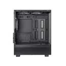 Black computer case on a white background