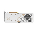 ZOTAC RTX 5070 AMP White Edition graphics card with 12GB GDDR7, RGB lighting, dual-fan cooling, DLSS 3, and Ray Tracing support.