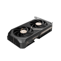 ZOTAC RTX 5060 AMP Edition 8GB graphics card with dual-fan IceStorm 2.0 cooling, DLSS 3, and ray tracing support.